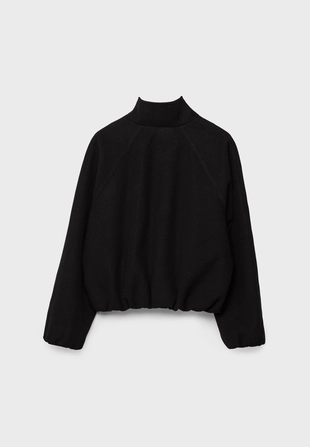 Бомбер объемного кроя из мягкой ткани- Заказать в России