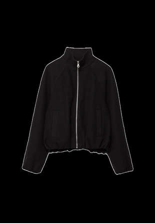 Бомбер объемного кроя из мягкой ткани- Заказать в России