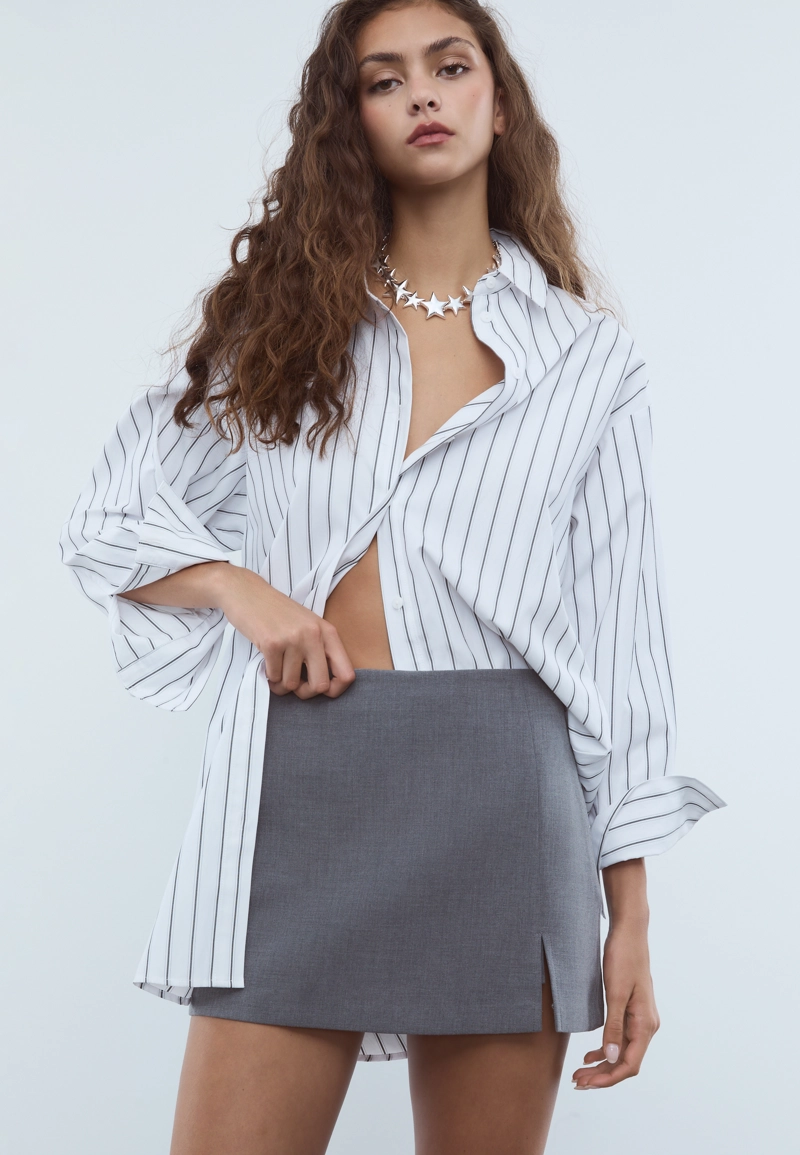 Юбка-шорты с разрезом сбоку