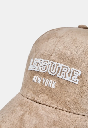 Кепка с надписью из искусственной замши- Заказать в России