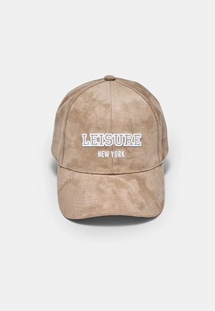 Кепка с надписью из искусственной замши- Заказать в России