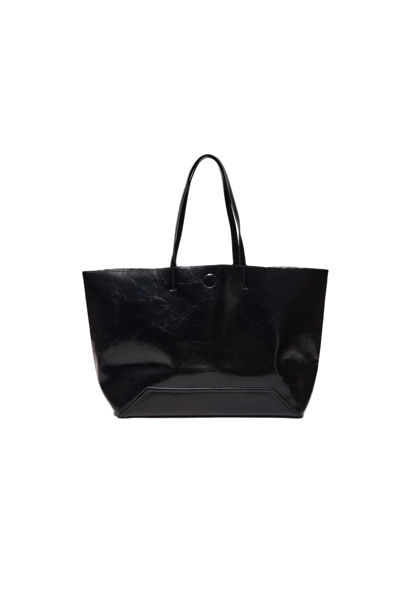 Двусторонняя сумка-шопер с принтом «Зебра»