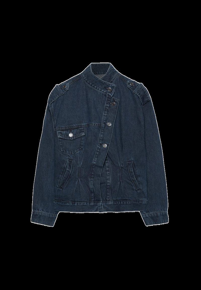 Джинсовая куртка с запахом