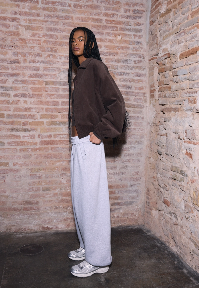 Стеганая вельветовая куртка