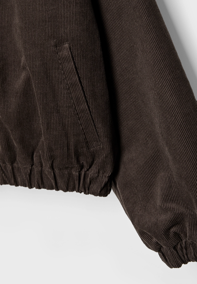 Стеганая вельветовая куртка