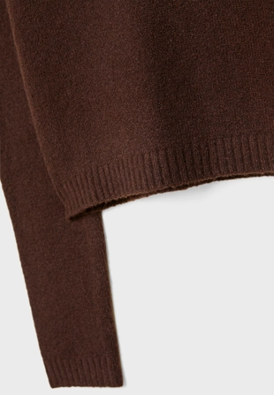 Укороченный трикотажный джемпер с мягкой текстурой- Заказать в России