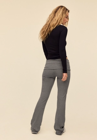 Легинсы клеш в полоску- Заказать в России