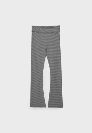 Легинсы клеш в полоску- Заказать в России