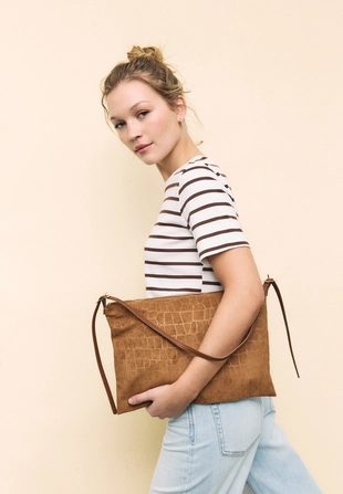 Мягкая мини-сумка на плечо на молнии- Заказать в России