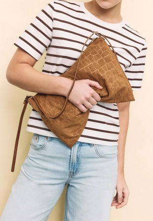 Мягкая мини-сумка на плечо на молнии- Заказать в России