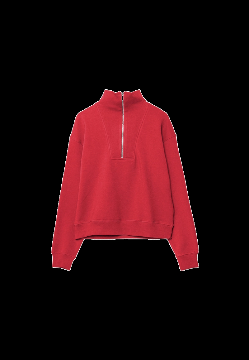 Толстовка с воротником-стойкой на молнии