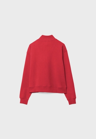 Толстовка с воротником-стойкой на молнии- Заказать в России