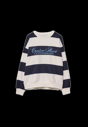 Толстовка с вышивкой в полоску- Заказать в России