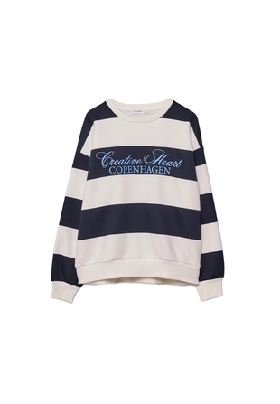 Толстовка с вышивкой в полоску- Заказать в России