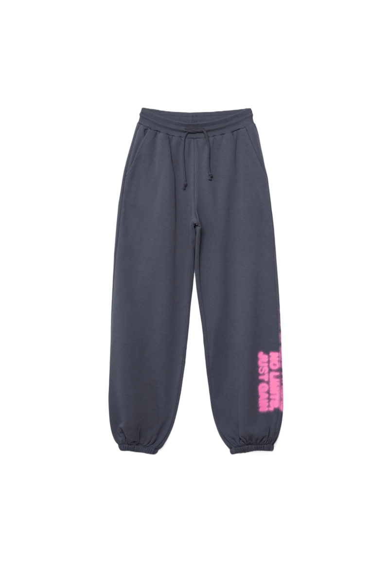 Широкие брюки-джоггеры с принтом