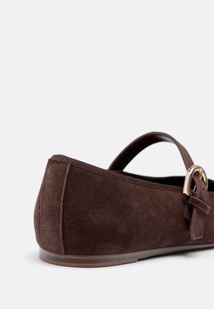 Кожаные балетки с носом- Заказать в России