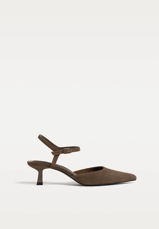 Замшевые туфли KITTEN HEEL- Заказать в России