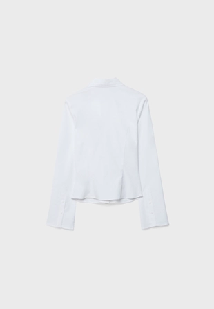 Рубашка из бенгалина со сборками- Заказать в России