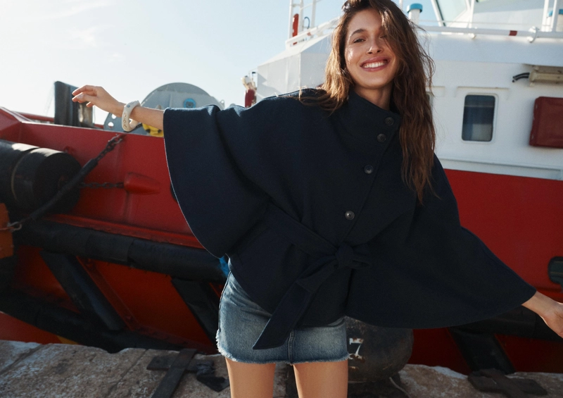 Мягкая куртка-накидка