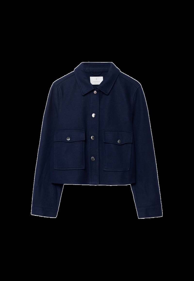 Укороченная куртка из мягкой ткани