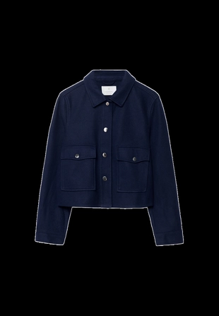 Укороченная куртка из мягкой ткани- Заказать в России