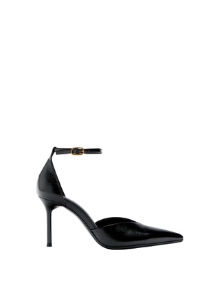 Кожаные туфли на шпильке- Заказать в России