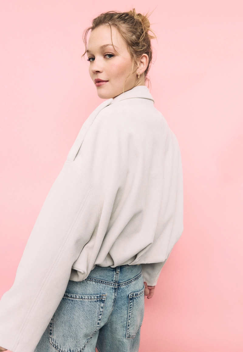 Куртка-баллон из искусственной замши