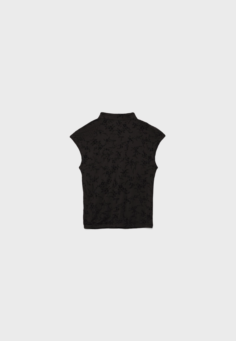 Флокированная футболка в стиле ципао