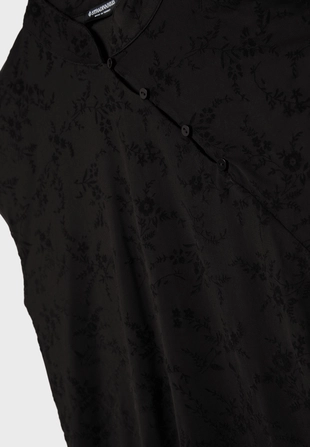 Флокированная футболка в стиле ципао- Заказать в России