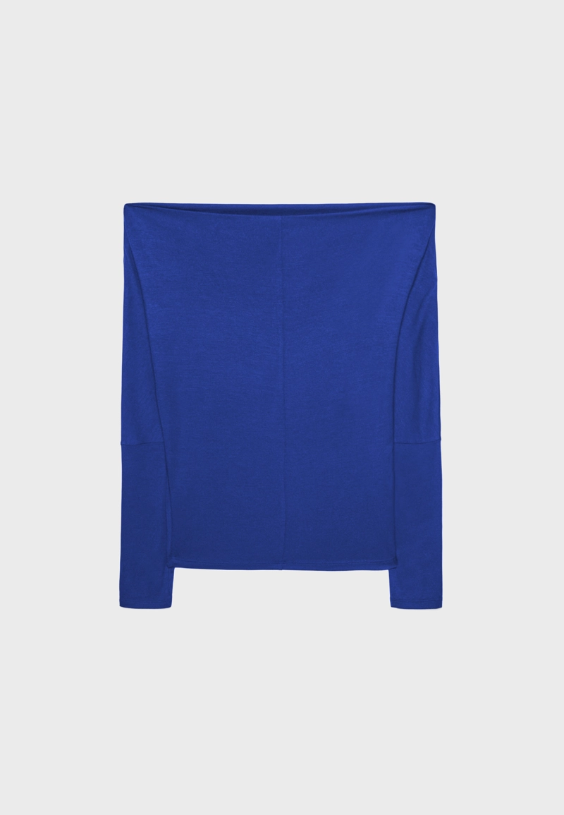 Асимметричная футболка из модала