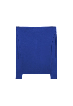 Асимметричная футболка из модала- Заказать в России