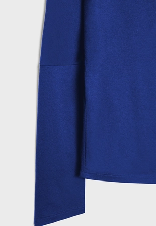 Асимметричная футболка из модала- Заказать в России