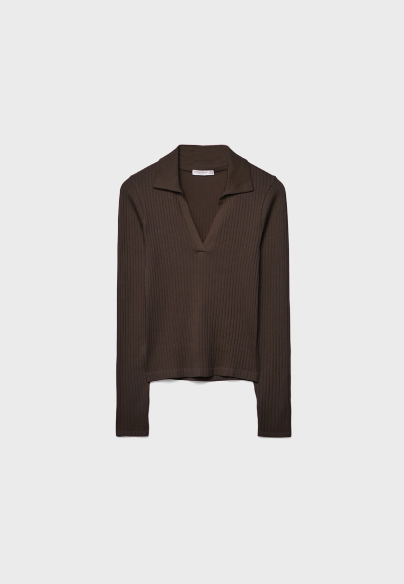 Бесшовная футболка-поло