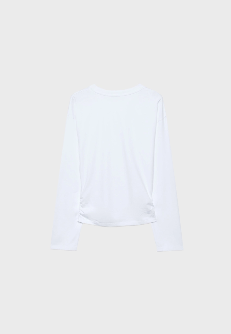 Лонгслив с драпировкой