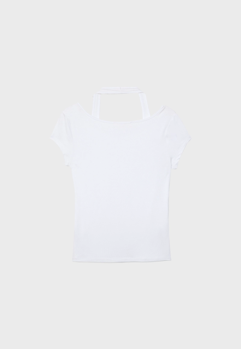 Футболка с короткими рукавами и двуслойным эффектом