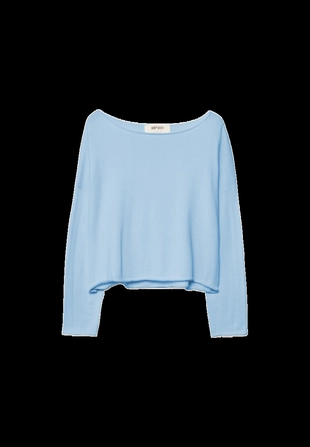 Укороченный джемпер с вырезом «лодочка»- Заказать в России