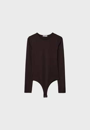 Боди с длинными рукавами из полиамида- Заказать в России