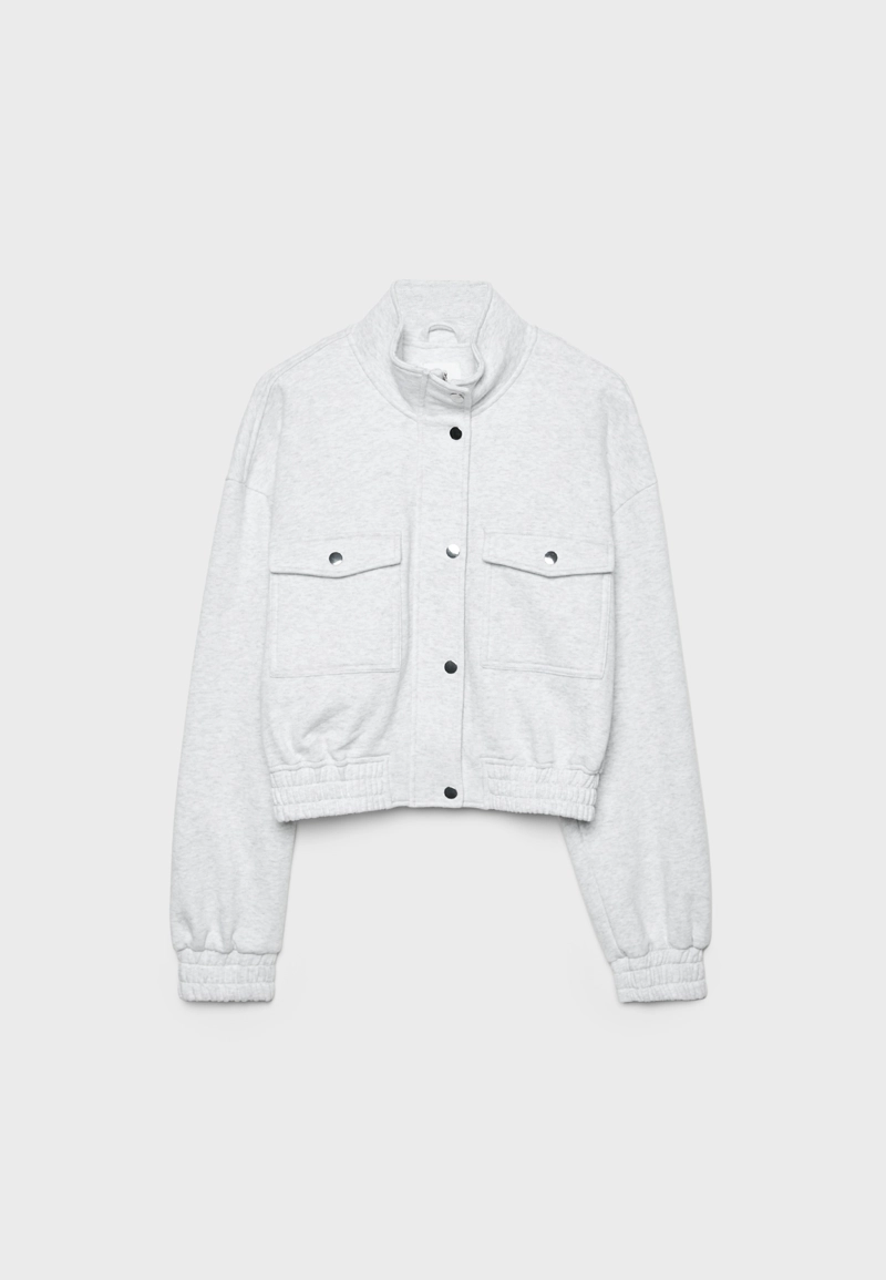 Флисовая куртка с высоким воротником