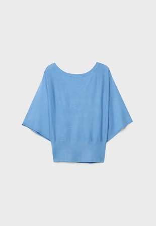 Вязаный свитер с широкими рукавами- Заказать в России