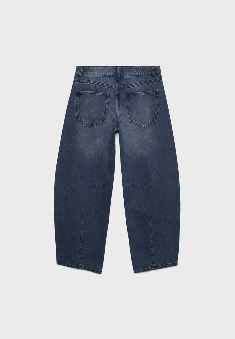 Джинсы barrel с люверсами