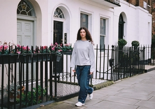 Джинсы BARREL с люверсами по бокам- Заказать в России