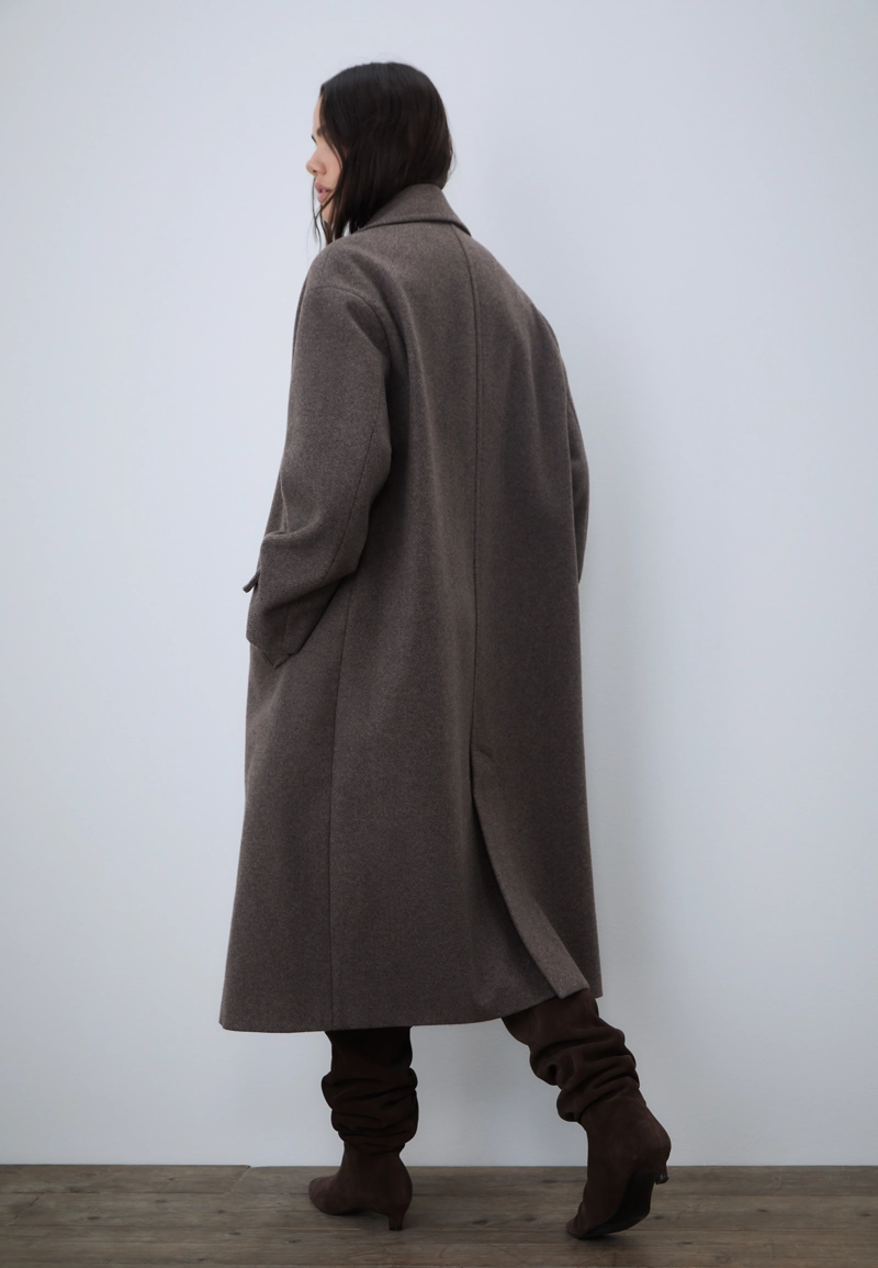 Длинное пальто оверсайз