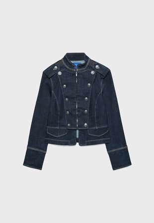 Джинсовый пиджак- Заказать в России