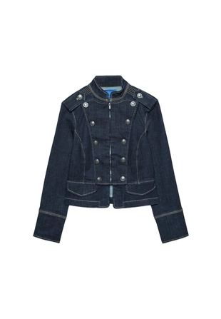 Джинсовый пиджак- Заказать в России