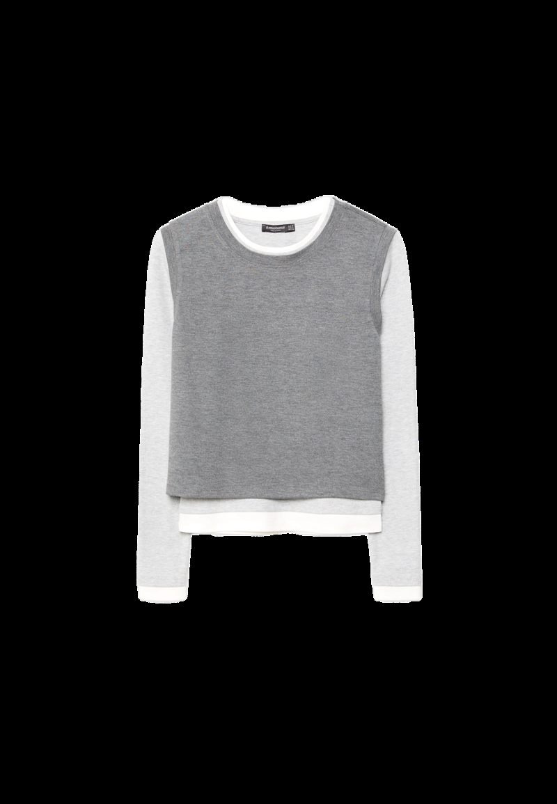 Лонгслив с эффектом многослойности