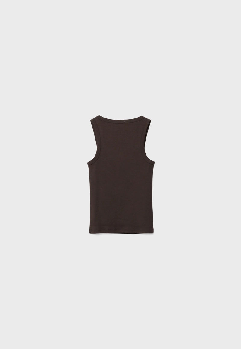 Майка-спина-борцовка в рубчик