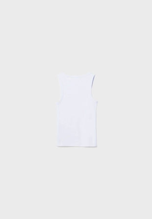 Майка-спина-борцовка в рубчик- Заказать в России