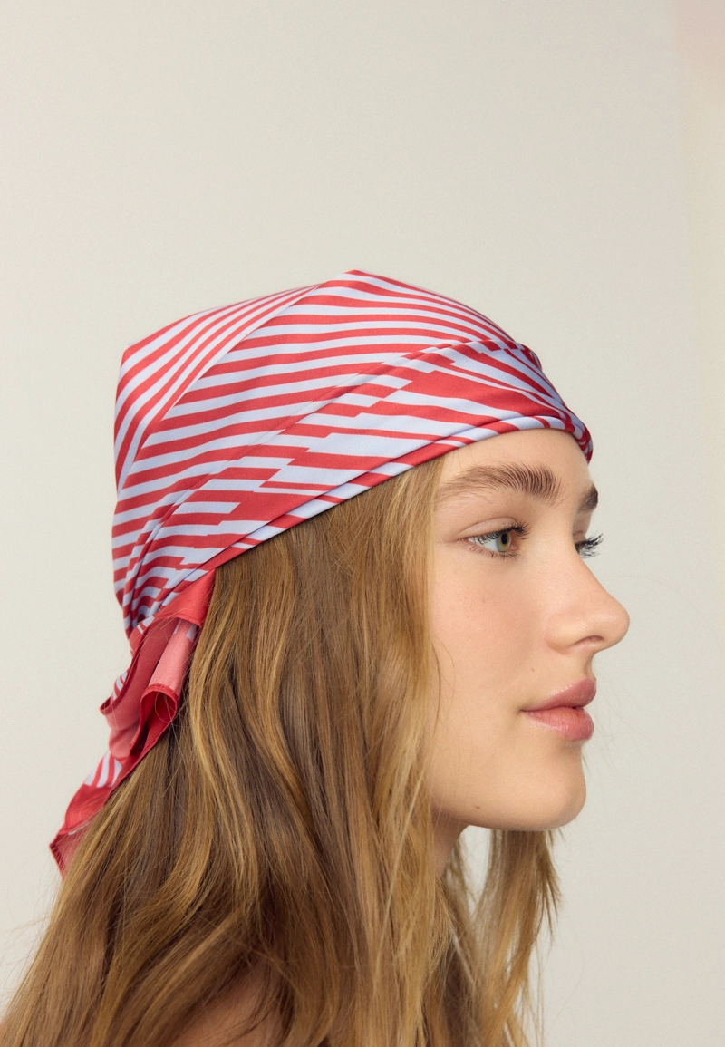 КОМБИНИРОВАННЫЙ ПЛАТОК В ПОЛОСКУ