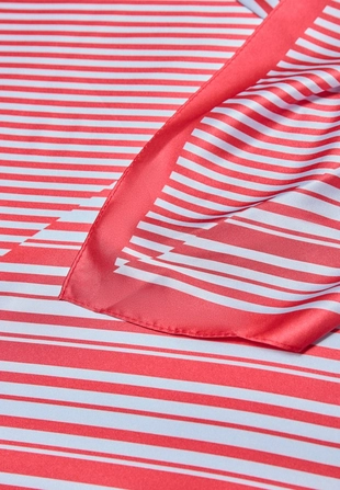 Комбинированный платок в полоску- Заказать в России