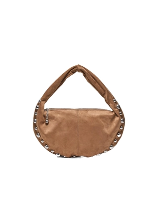 Сумка через плечо с заклепками из искусственной замши- Заказать в России